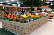Triangle mobilier fruits & légumes Leclerc