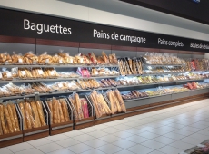 Triangle Mobilier espace boulangerie Leclerc