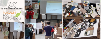Atelier Magasin écoresponsable Shop Expert Valley : découverte et étude de matériaux innovants 