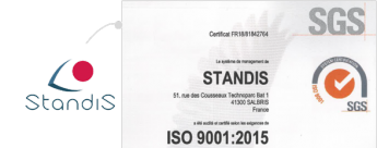 Standis certifié ISO 9001:2015