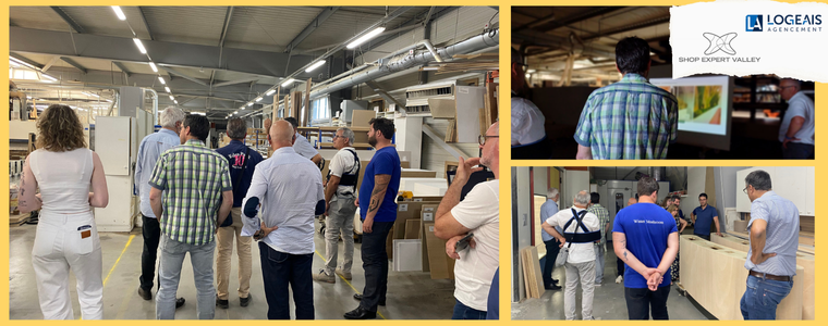 Visite entreprise Logeais Agencement, adhérent Shop Expert Valley