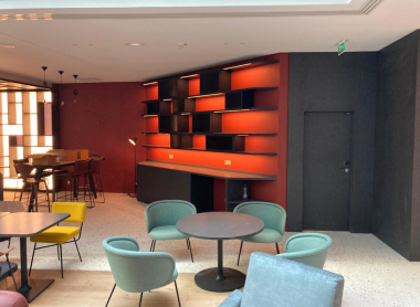 Agencement lobby hôtel Hilton par Atelier 41