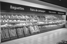 Triangle Mobilier espace boulangerie Leclerc